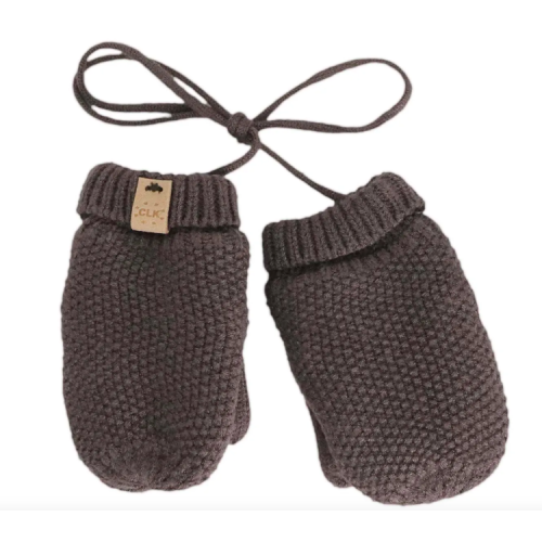 Calikids - Mitaines d'hiver doublée en tricot doux - Morel